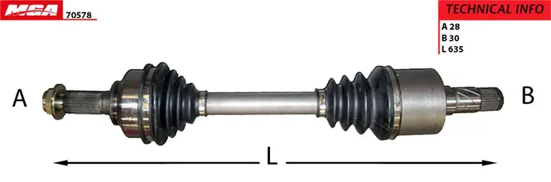MGA 70578 Ön Aks (Sol) 495013E111 resmi
