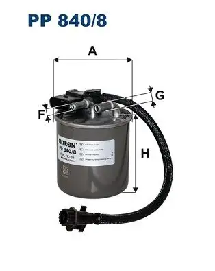 FILTRON PP840/8 Yakıt Filtresi A6510902952 resmi