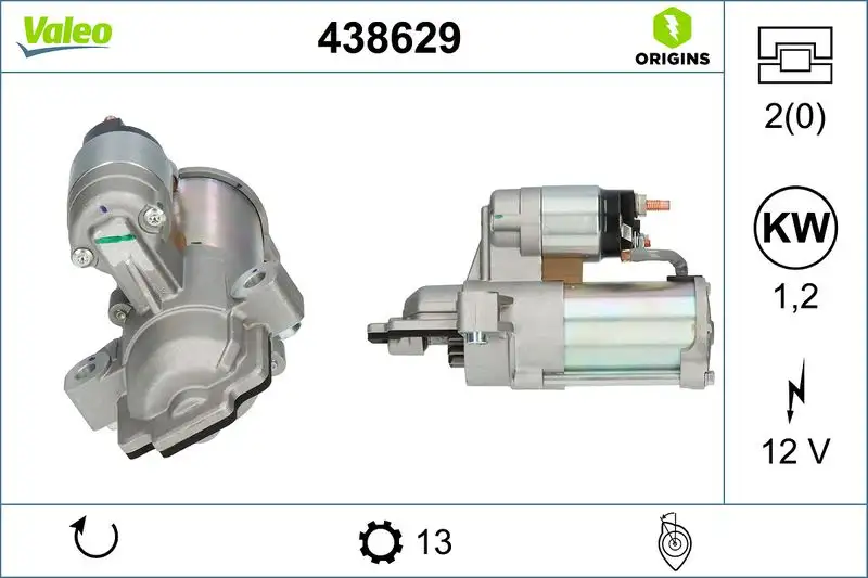 VALEO 438629 Marş Motoru JX6T11000FA resmi