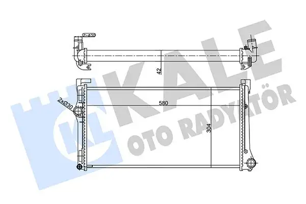 KALE 356905 Radyatör 51708005 resmi
