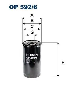 FILTRON OP592/6 Yağ Filtresi resmi