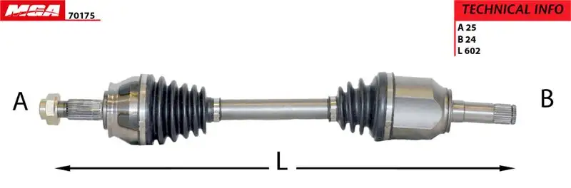 MGA 70175 Ön Aks (Sol) 51810626 resmi