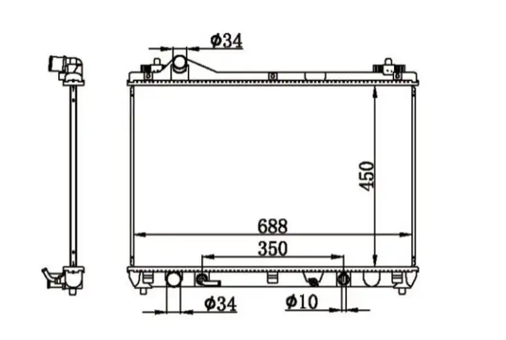 MGA 80687 Radyatör 1770065J10 resmi