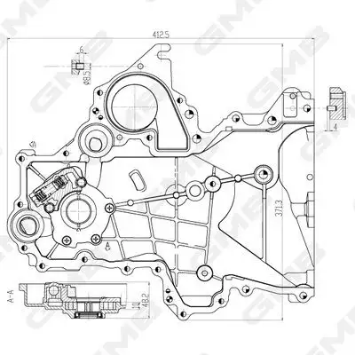 GMB GOAS-176A Yağ Pompası 213502B000 resmi
