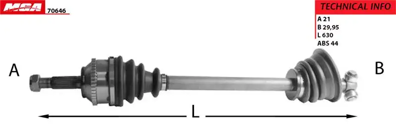 MGA 70646 Ön Aks (Sol) 8200613822 resmi