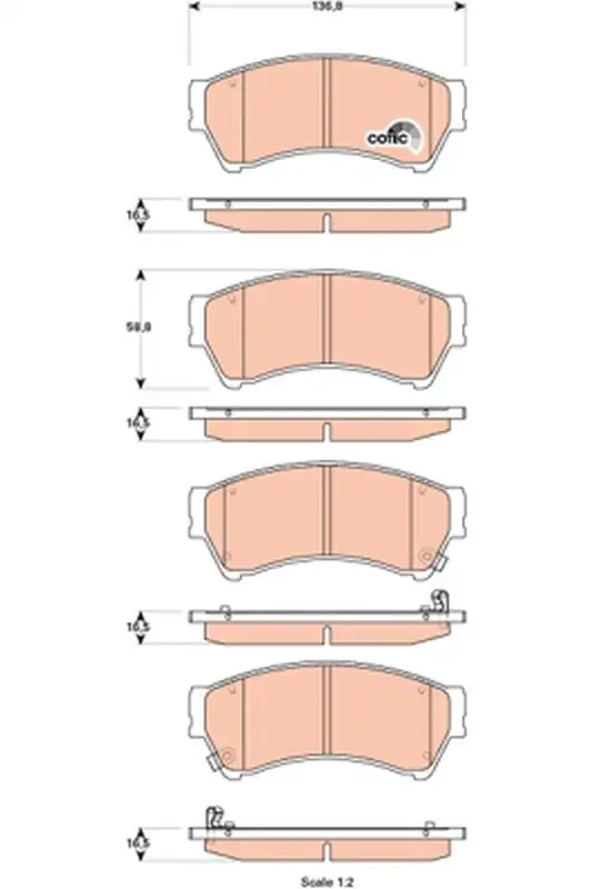 TRW GDB3501 Ön Fren Balatası resmi