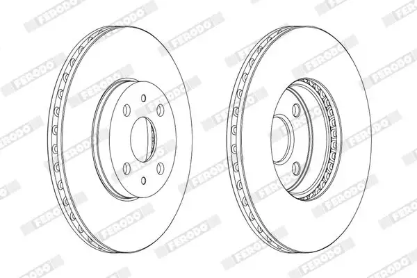 FERODO DDF1780C Ön Fren Diski 4351252130 resmi