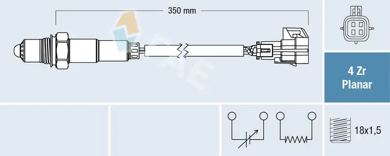 FAE 77462 Oksijen Sensörü 855391 resmi