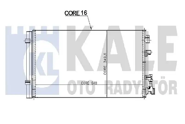 KALE 050ABC055 Klima Radyatörü resmi