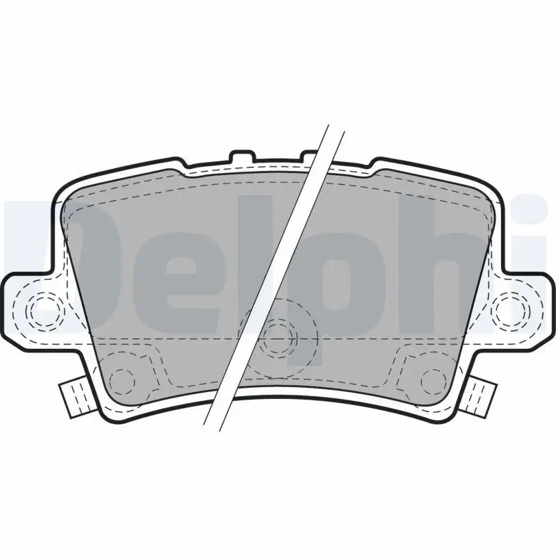 DELPHI LP1971 Arka Fren Balatası resmi