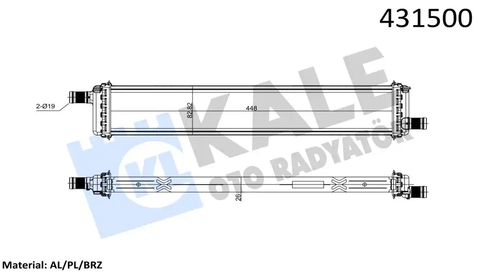 KALE 0559121AB Radyatör resmi