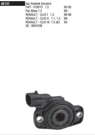 DODUCO 40137 Gaz Kelebeği Sensörü 771044743 resmi