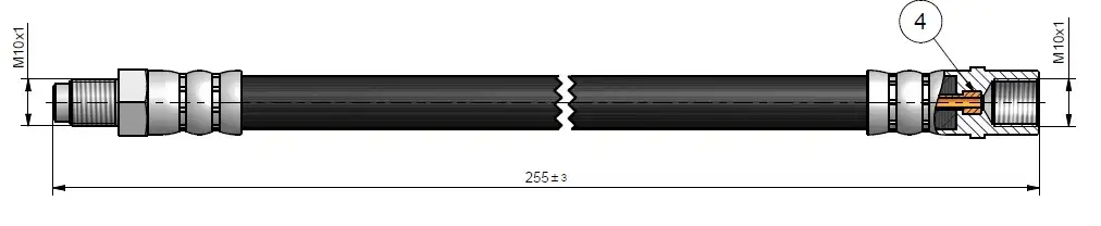 CAVO C900676A Arka Fren Hortumu A1684280635 resmi