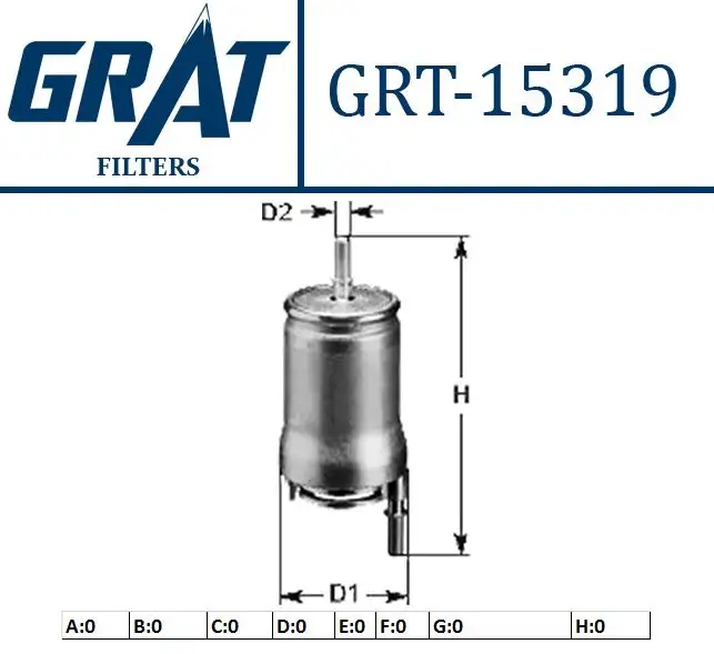 GRAT 15319 Yakıt Filtresi 6Q0201051B resmi
