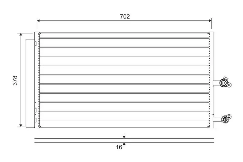 VALEO 822645 Klima Radyatörü resmi