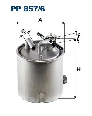 FILTRON PP857/6 Yakıt Filtresi 16400EC00C resmi