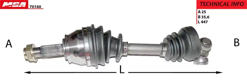 MGA 70160 Ön Aks (Sol) 51816764 resmi