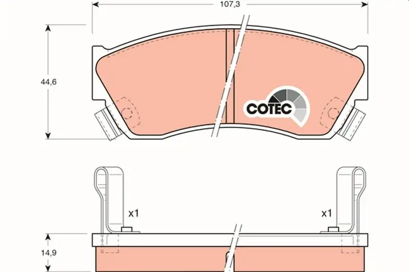 TRW GDB883 Ön Fren Balatası resmi