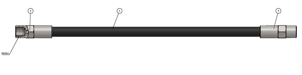 CAVO C800006A Ön Fren Hortumu 34321102567 resmi