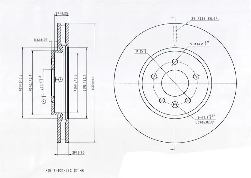 MGA 50679 Ön Fren Diski 569092 resmi