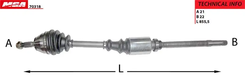 MGA 70318 Ön Aks (Sağ) 327387 resmi