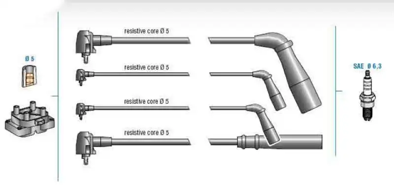 DODUCO 7890 Buji Kablosu 9091922329 resmi