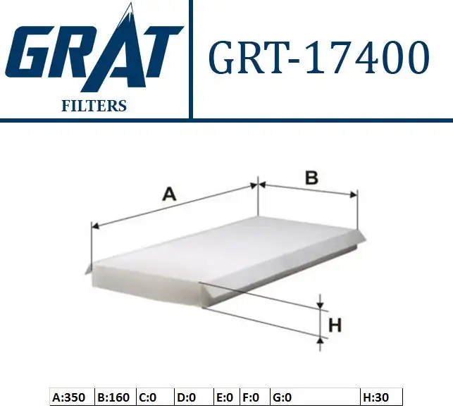 GRAT 17400 Polen Filtresi XS4H16N619AB resmi
