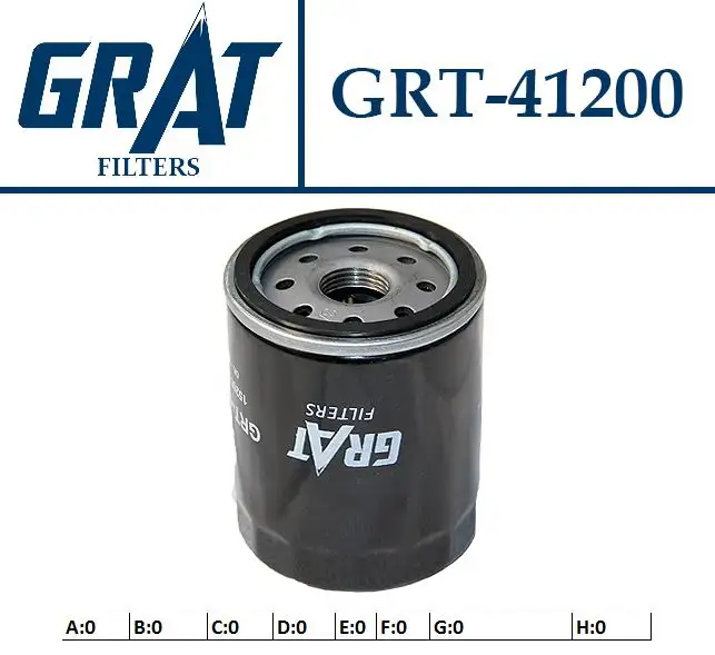GRAT 41200 Yağ Filtresi 1520870J00 resmi