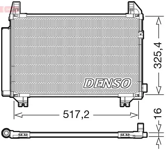 DENSO DCN50107 Klima Radyatörü 884600D060 resmi