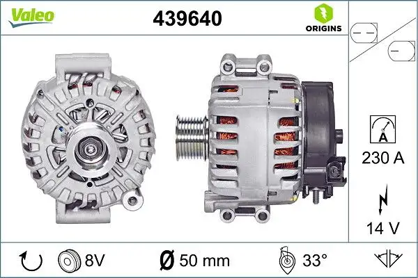 VALEO 439640 Şarj Dinamosu resmi
