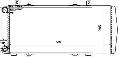 MGA 80278 Radyatör 6U0121253 resmi