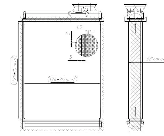 MGA 81203 Kalorifer Radyatörü 8K0898037A resmi