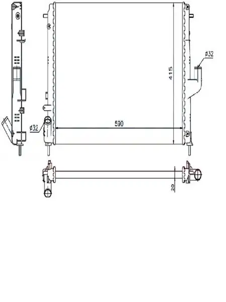 ORIS BDC050022 Radyatör 214100598R resmi