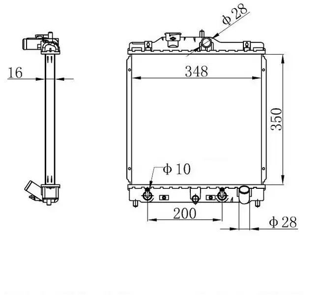 ORIS BHN030016 Radyatör 19010P2FA51 resmi