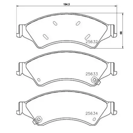 MGA 55719 Ön Fren Balatası 1723538 resmi