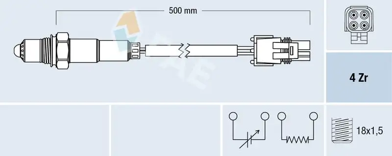 FAE 77259 Oksijen Sensörü 7700867408 resmi