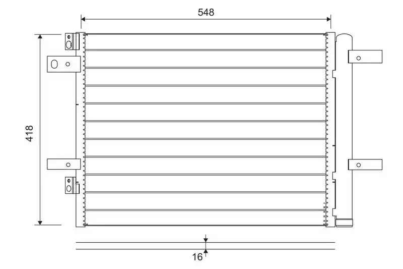 VALEO 822564 Klima Radyatörü resmi