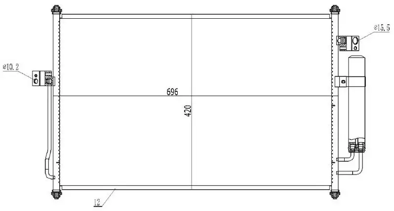 ORIS CIS857012 Klima Radyatörü 976062W001 resmi