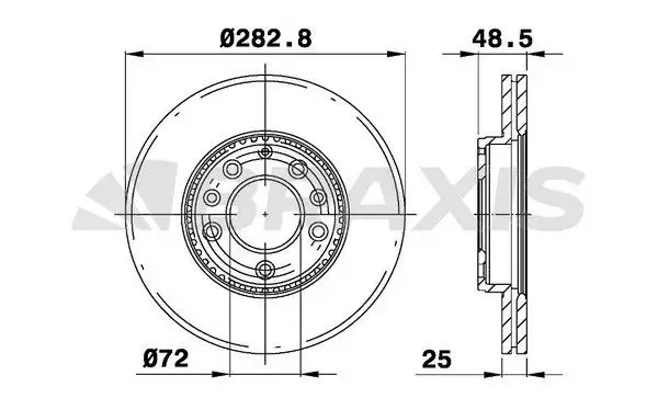 BRAXIS AE0225 Ön Fren Diski G26Y3325XA resmi