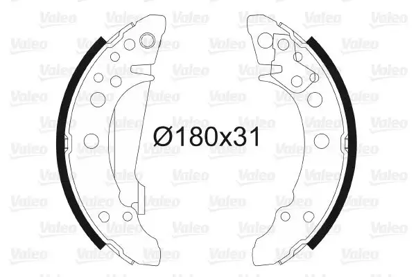 VALEO 562020 Arka Fren Balatası resmi