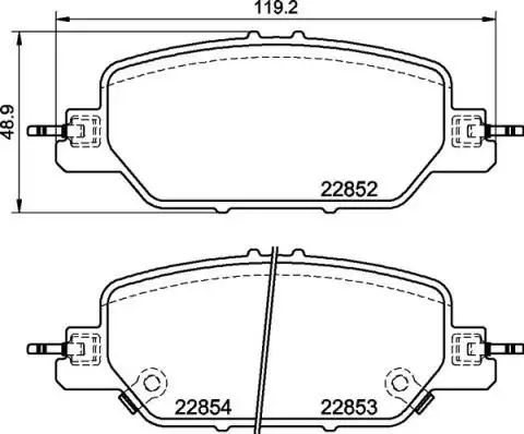 MGA 55761 Arka Fren Balatası 43022TLAA00 resmi