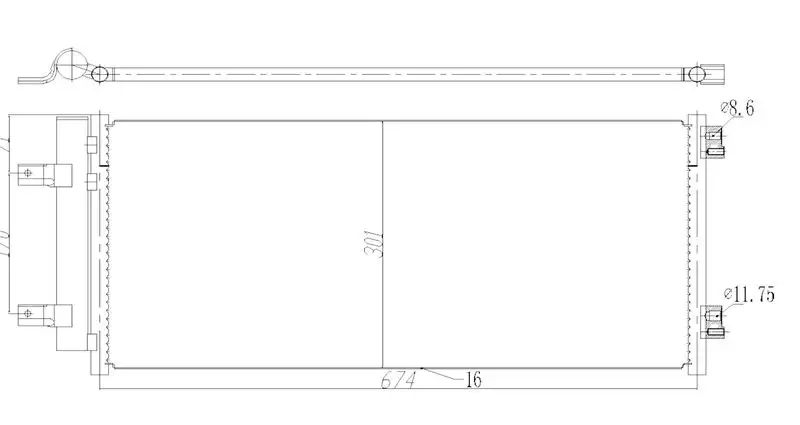 MGA 82266 Klima Radyatörü 39011385 resmi