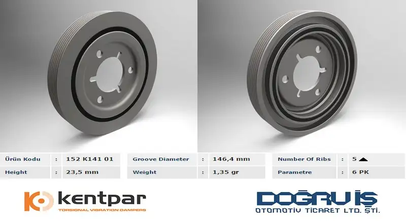 KENTPAR K14101 Krank Kasnağı 0515R4 resmi
