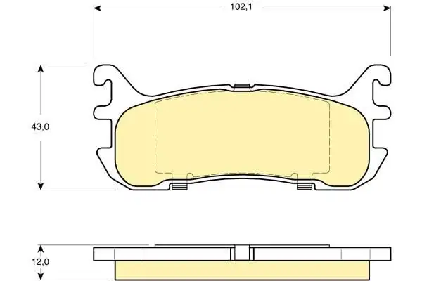MGA 55347 Arka Fren Balatası BCYC2648Z resmi