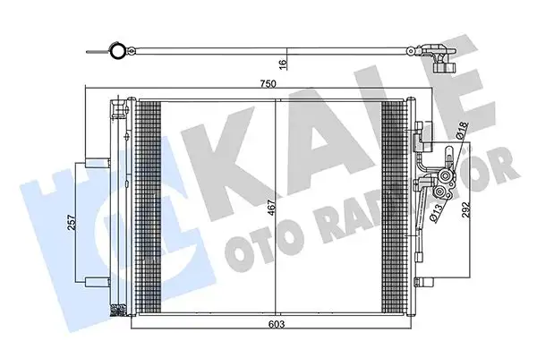 KALE 357825 Klima Radyatörü 31274157 resmi