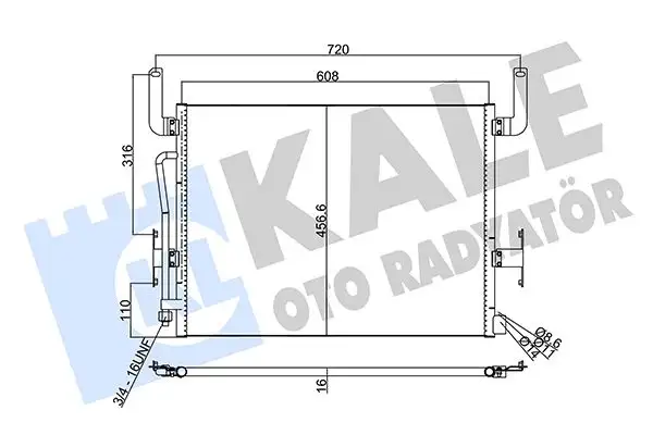 KALE 350305 Klima Radyatörü 5010315281 resmi