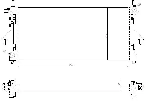 MGA 80107 Radyatör 1362308080 resmi