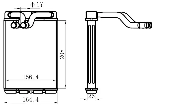 ORIS KHY046026 Kalorifer Radyatörü 970234A020 resmi