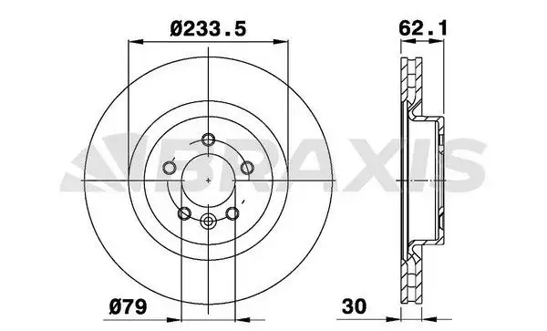 BRAXIS AD0984 Ön Fren Diski resmi