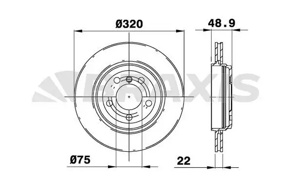 BRAXIS AE0338 Arka Fren Diski resmi